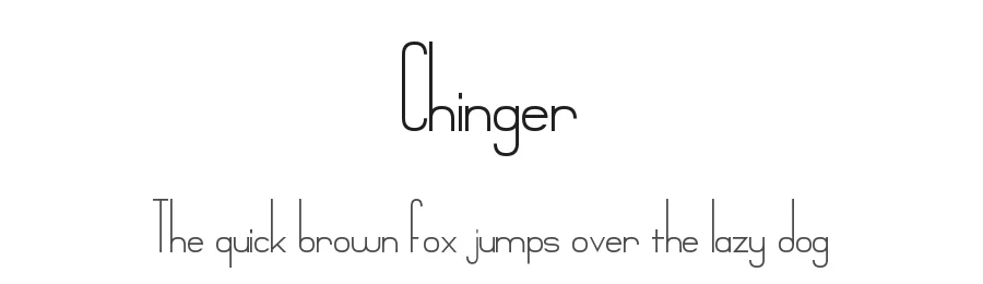 Chinger by Bud White β Sans Serif Font