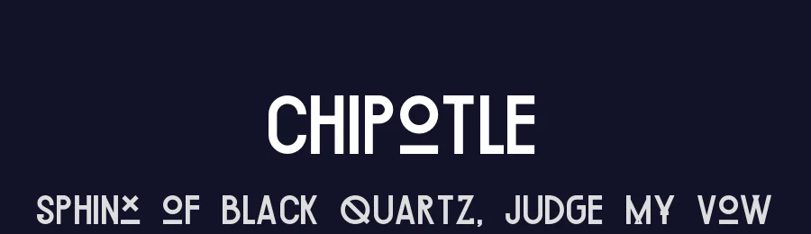 Chipotle by Samuel Lara — Sans Serif Font — thumbnail 2