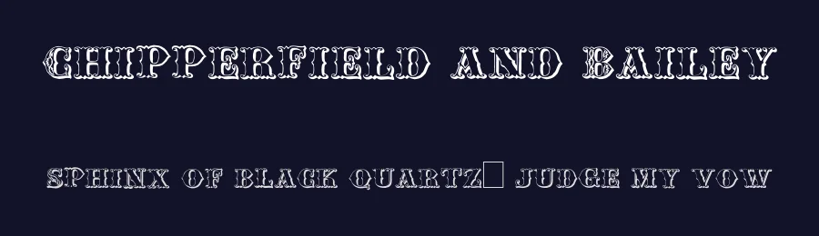 Chipperfield and Bailey by Paul Lloyd — Decorative Font — thumbnail 2