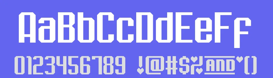 Chiptune Valentine by Chequered Ink — Sans Serif Font — thumbnail 3