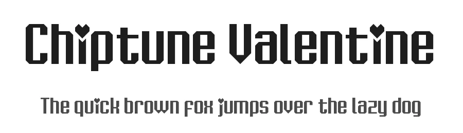 Chiptune Valentine by Chequered Ink — Sans Serif Font