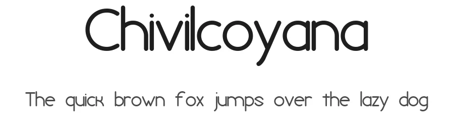 Chivilcoyana by Juan Ignacio Felice — Sans Serif Font