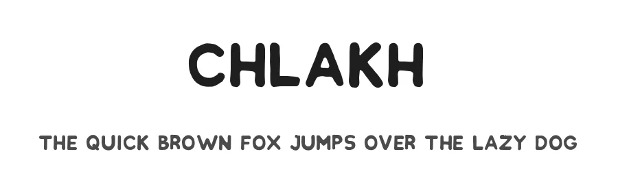 Chlakh by Roman Paslavskiy — Decorative Font