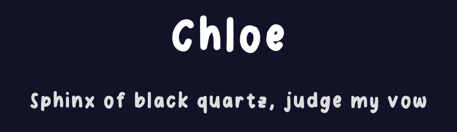 Chloe by Chloe Chan — Script Handwritten Font — thumbnail 2