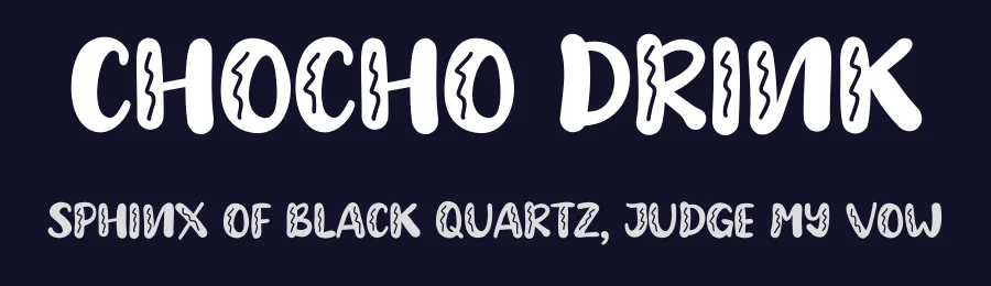 Chocho Drink by Annisa Afni — Decorative Font — thumbnail 2