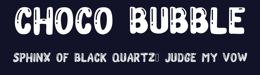 Choco Bubble by Rissyletter Studio — Decorative Font — thumbnail 2