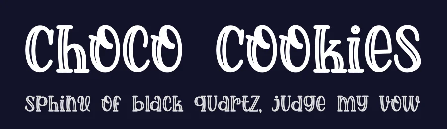 Choco Cookies by Rochart Studio — Decorative Font — thumbnail 2