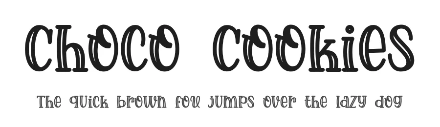 Choco Cookies by Rochart Studio — Decorative Font