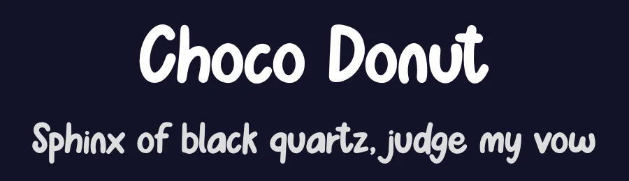 Choco Donut by Ronny Studio — Decorative Font — thumbnail 2