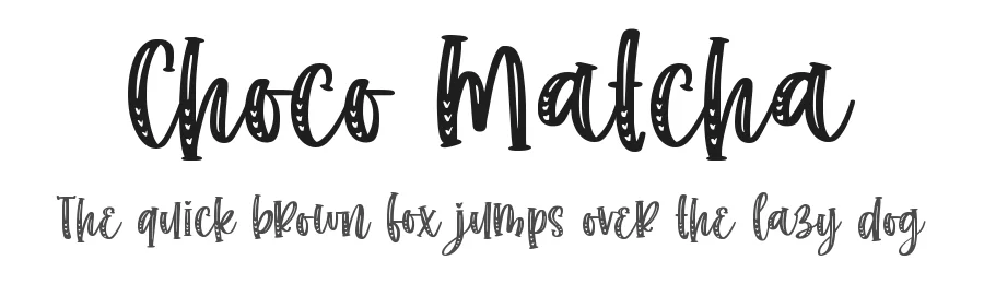 Choco Matcha by Abo Daniel Studio — Decorative Font