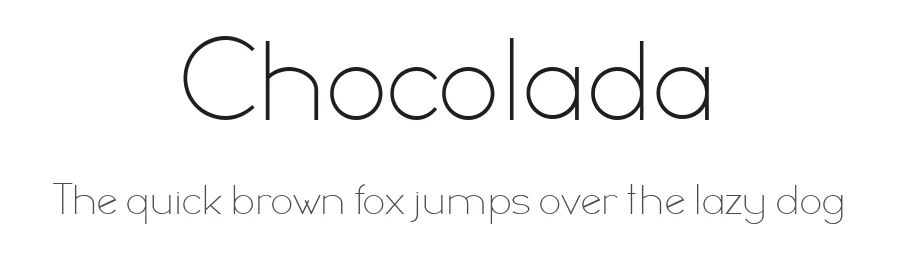 Chocolada by Vladimir Nikolic — Sans Serif Font