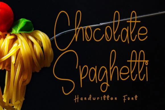 Chocolate Spaghetti Font by Inermedia STUDIO — Script Handwritten Font
