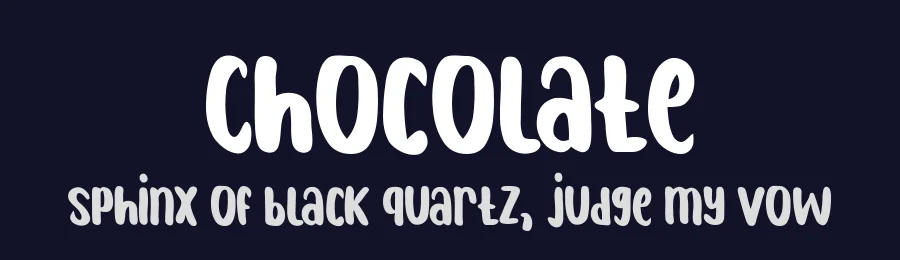 Chocolate by share font — Decorative Font — thumbnail 2