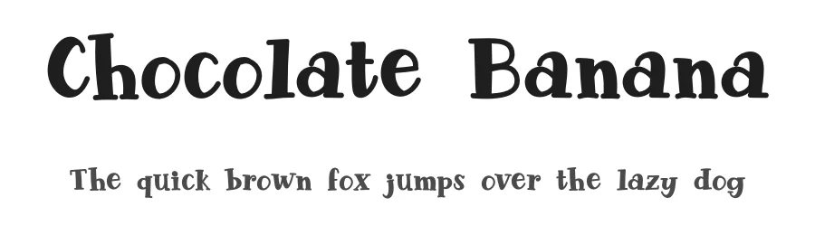 Chocolate Banana by Rochart Studio — Decorative Font