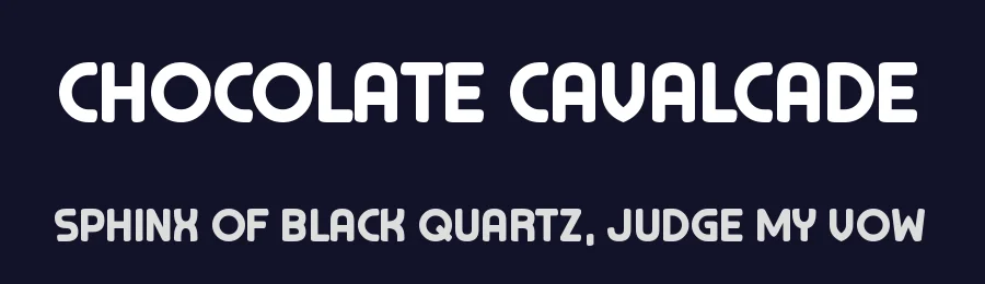 Chocolate Cavalcade by Chequered Ink — Sans Serif Font — thumbnail 2
