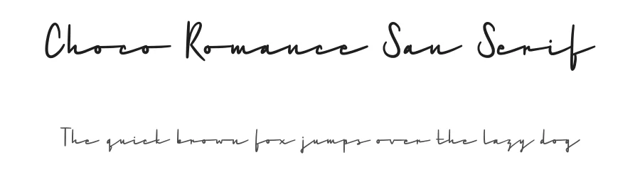 Choco Romance San Serif by Katario Studio — Sans Serif Font