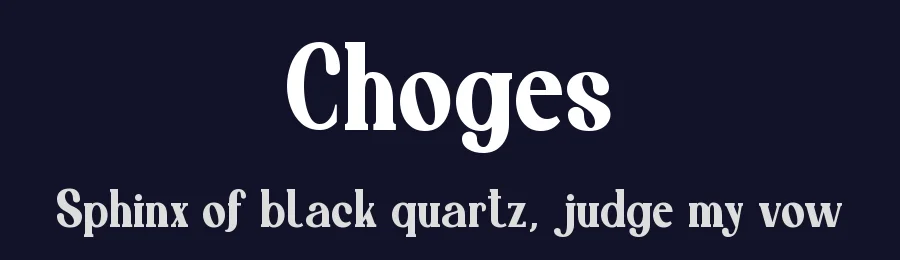 Choges by FallenGraphic Studio — Serif Font — thumbnail 2
