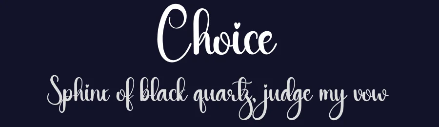 Choice by Andi Moz — Script Handwritten Font — thumbnail 2