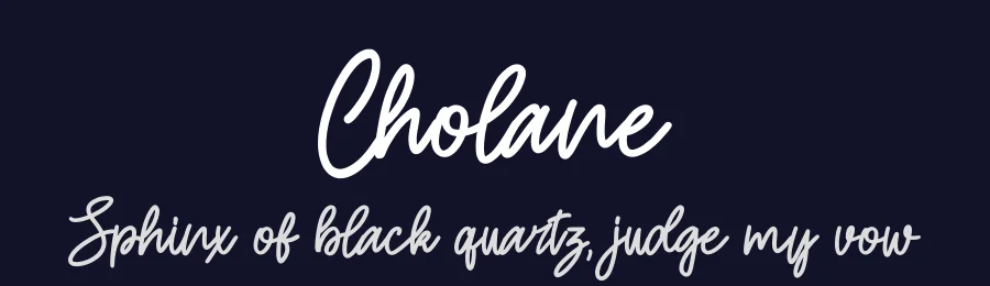 Cholane by Skiiller Studio — Script Handwritten Font — thumbnail 2