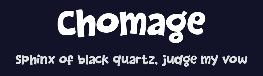 Chomage by Khurasan — Decorative Font — thumbnail 2