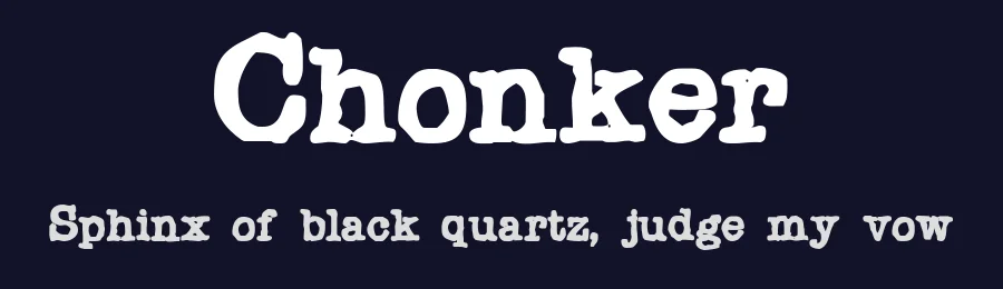 Chonker by StimulEye Fonts — Decorative Font — thumbnail 2
