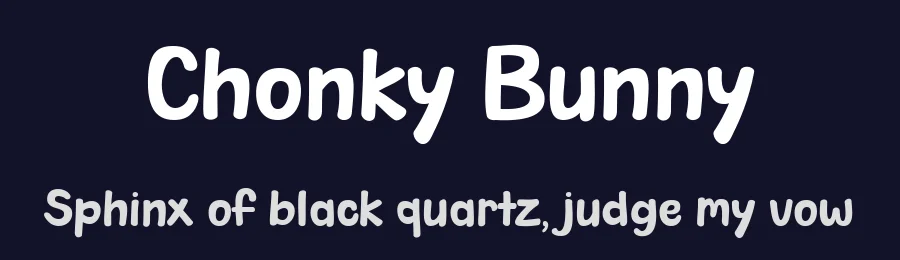 Chonky Bunny by Misti's Fonts — Decorative Font — thumbnail 2