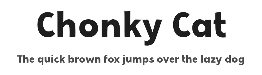 Chonky Cat by Misti's Fonts — Sans Serif Font