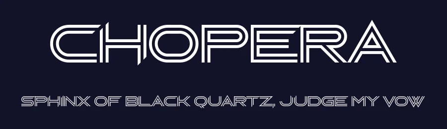 Chopera by Chequered Ink — Display Font — thumbnail 2