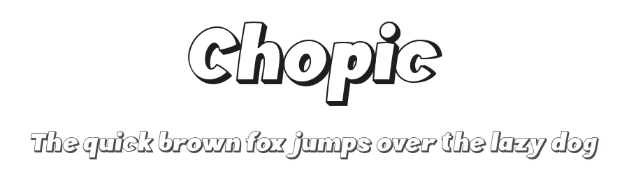Chopic by Alit Design — Decorative Font