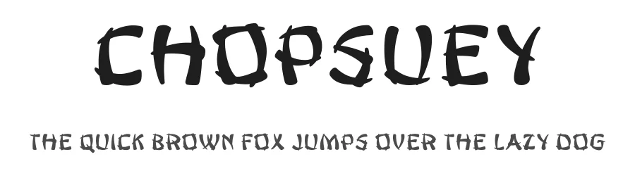 ChopsUey by K. Mellbach β Decorative Font