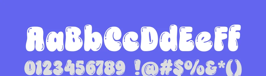 Choret Fudyng Bubble by Alit Design — Decorative Font — thumbnail 3