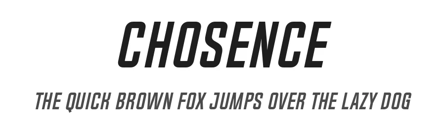 Chosence by 7NTypes — Sans Serif Font