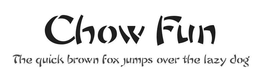 Chow Fun by Harold's Fonts — Decorative Font