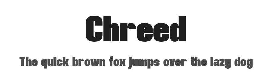Chreed by Glyphminds Studios — Sans Serif Font