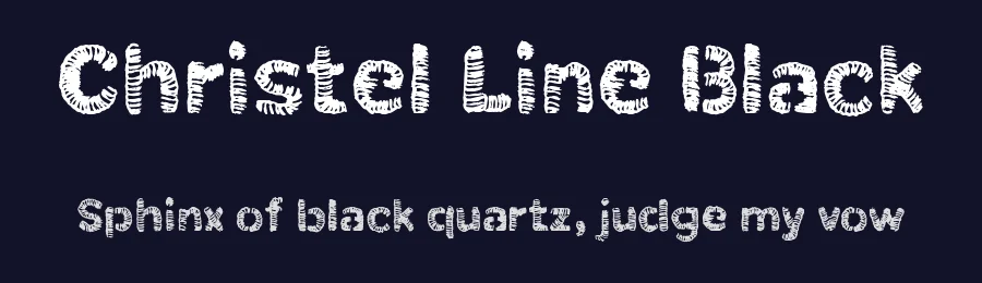 Christel Line Black by JOEBOB graphics — Decorative Font — thumbnail 2