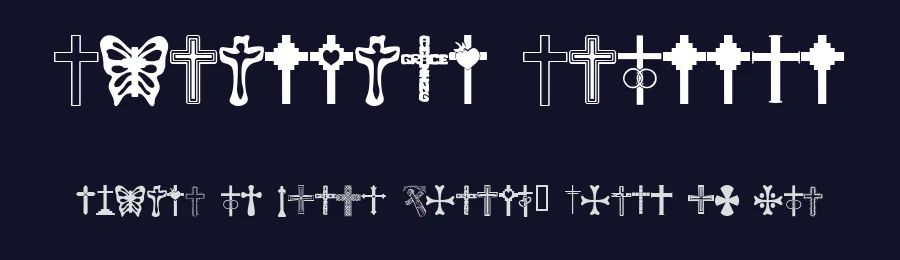 Christian Crosses by UnAuthorized Type — Dingbats Font — thumbnail 2