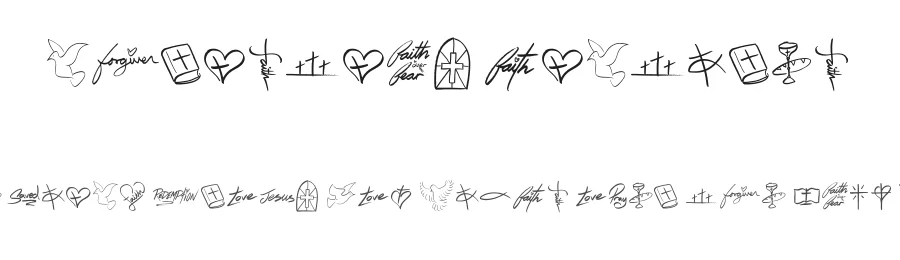 Christian Pictures by JSH creates — Dingbats Font