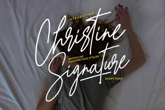 Christine Signature Font by Wasisme Studio β Script Handwritten Font