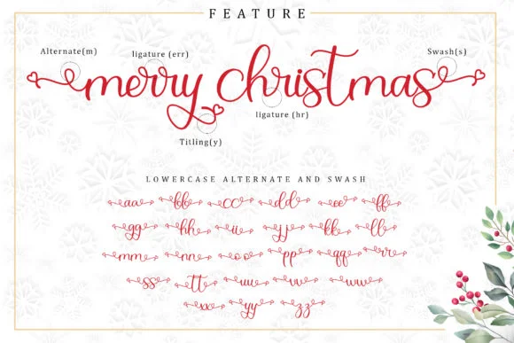 Christmas Bell Font by Sakha Design — Script Handwritten Font — thumbnail 8