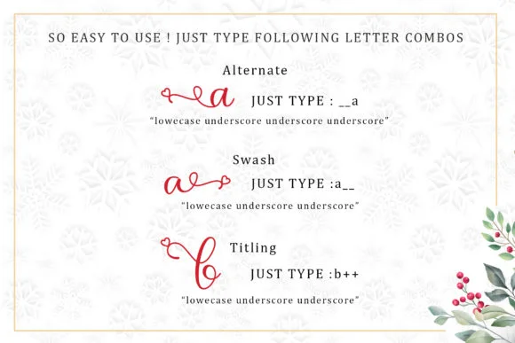 Christmas Bell Font by Sakha Design — Script Handwritten Font — thumbnail 9