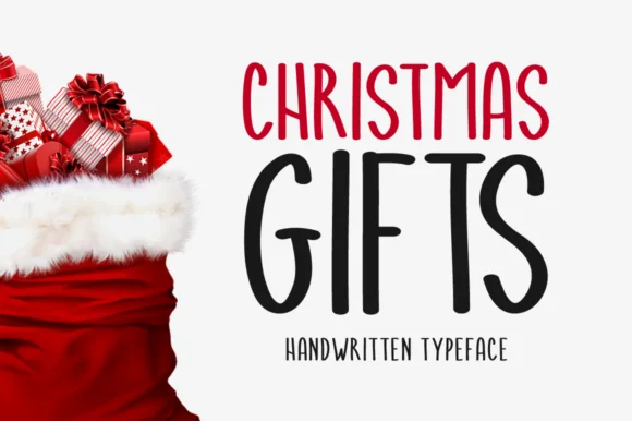 Christmas Gifts Font by Shattered Notion — Script Handwritten Font