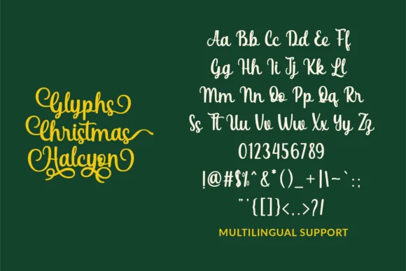 Christmas Halcyon Font by ahweproject — Script Handwritten Font — thumbnail 2