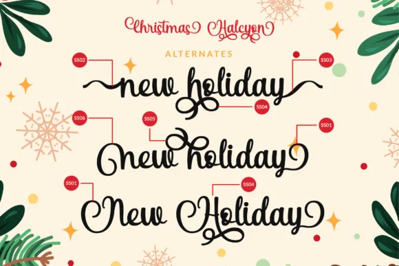 Christmas Halcyon Font by ahweproject — Script Handwritten Font — thumbnail 3