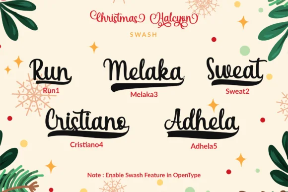 Christmas Halcyon Font by ahweproject — Script Handwritten Font — thumbnail 4