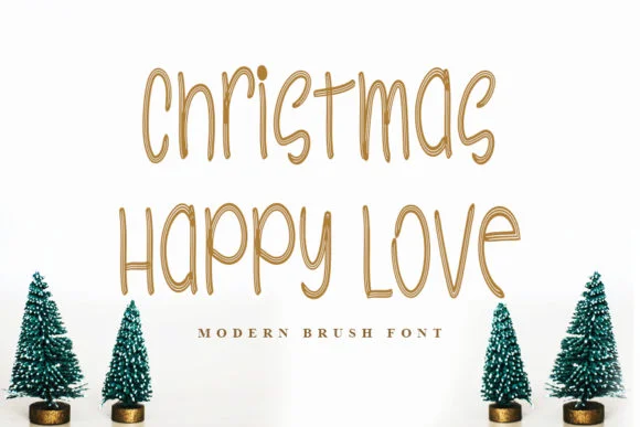 Christmas Happy Love Font by FL Space — Script Handwritten Font