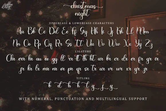 Christmas Night Font by Sakha Design — Script Handwritten Font — thumbnail 7