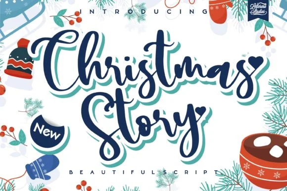 Christmas Story Font by Letterena Studios by Letterena Studios — Script Handwritten Font