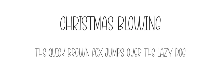 Christmas Blowing