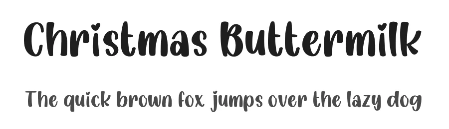 Christmas Buttermilk
