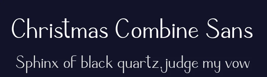 Christmas Combine Sans by AEN Creative Studio — Sans Serif Font — thumbnail 2